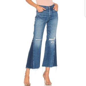 New 3x1 Denim Higher Ground Gusset Flare Jeans Vasto 28